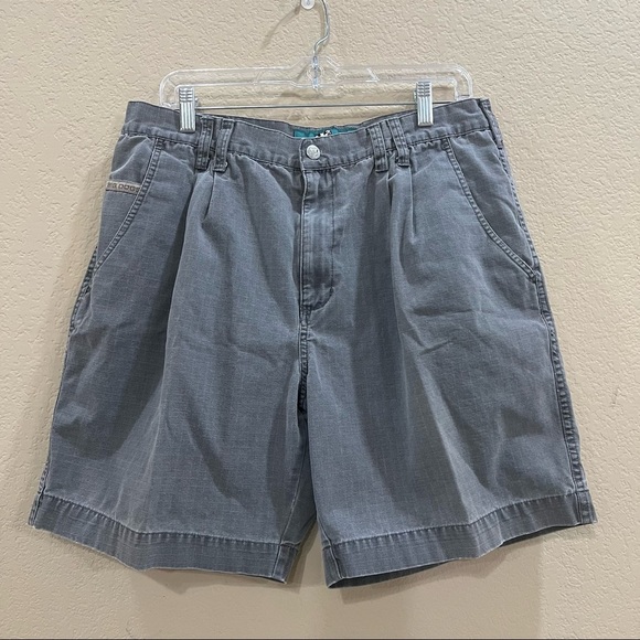 Vtg Big Dogs Cotton Gray Mens Cargo Shorts Sz 36 Summer Casual Comfy GorpcoreEUC - Picture 1 of 8